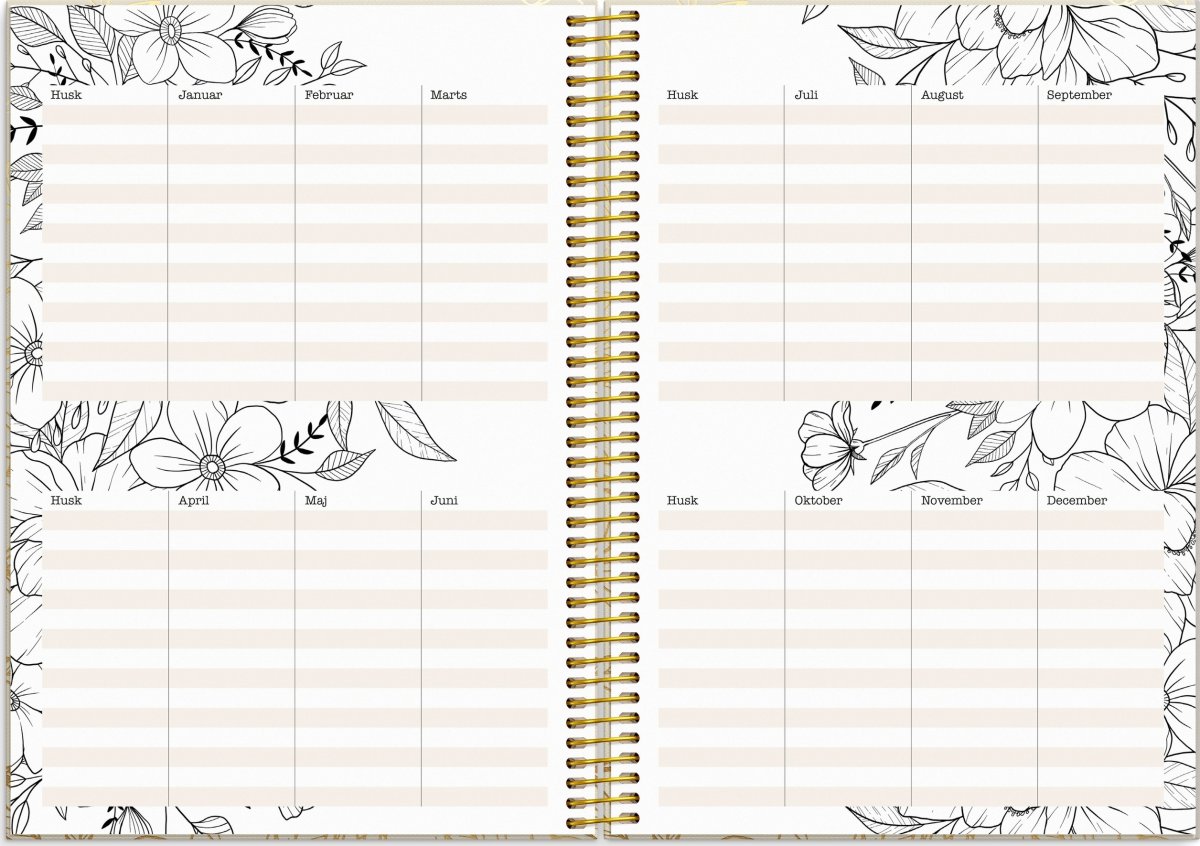 Mayland 2027 Kalender, Life Planner Bloom