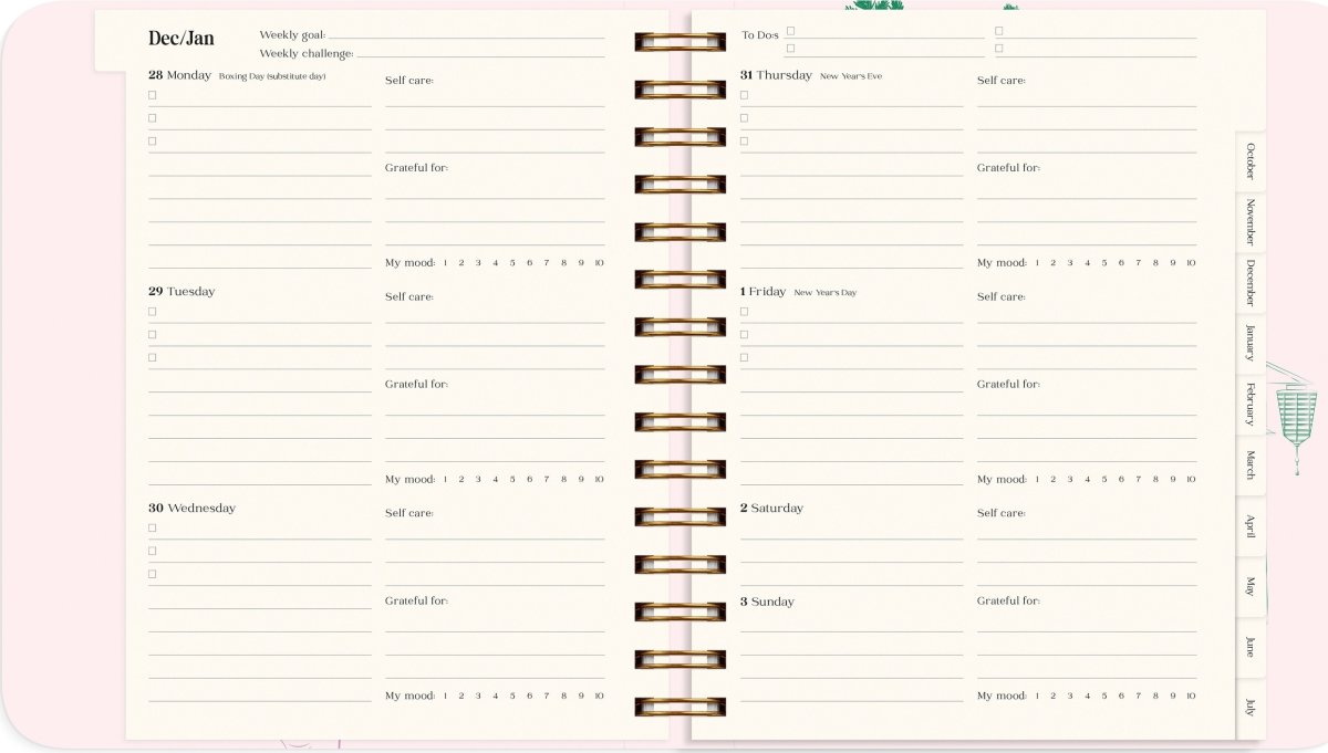 Mayland 2027 Kalender, Life Planner Japan Style