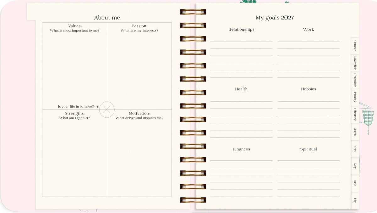 Mayland 2027 Kalender, Life Planner Japan Style
