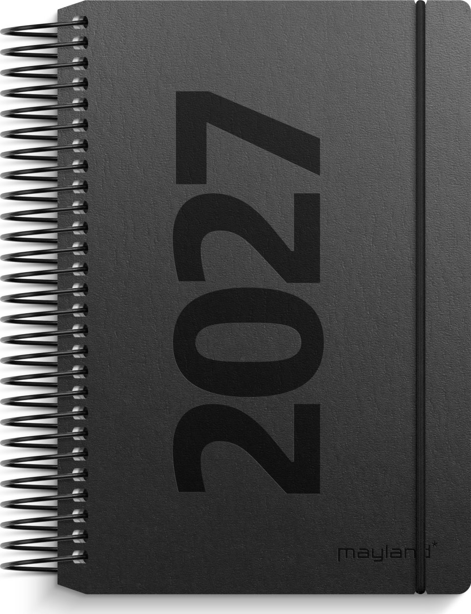 Mayland 2027 Kalender, Mini dagkalender, sort