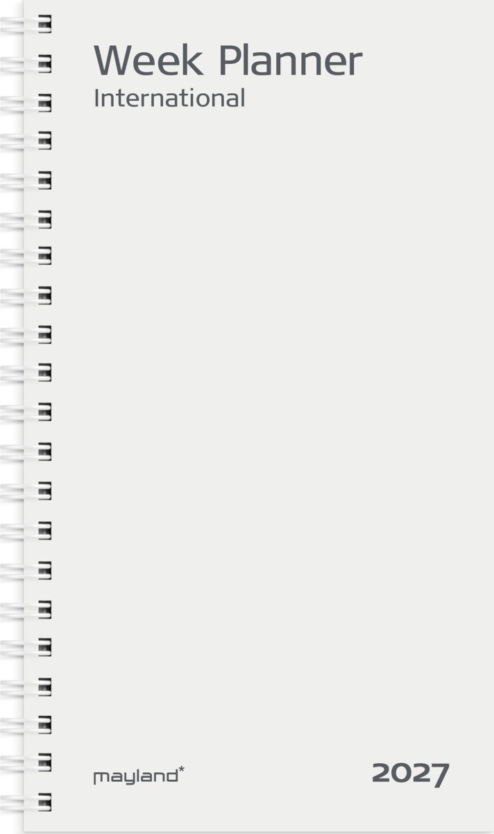 Mayland 2027 Kalender, Week Planner Int. refill