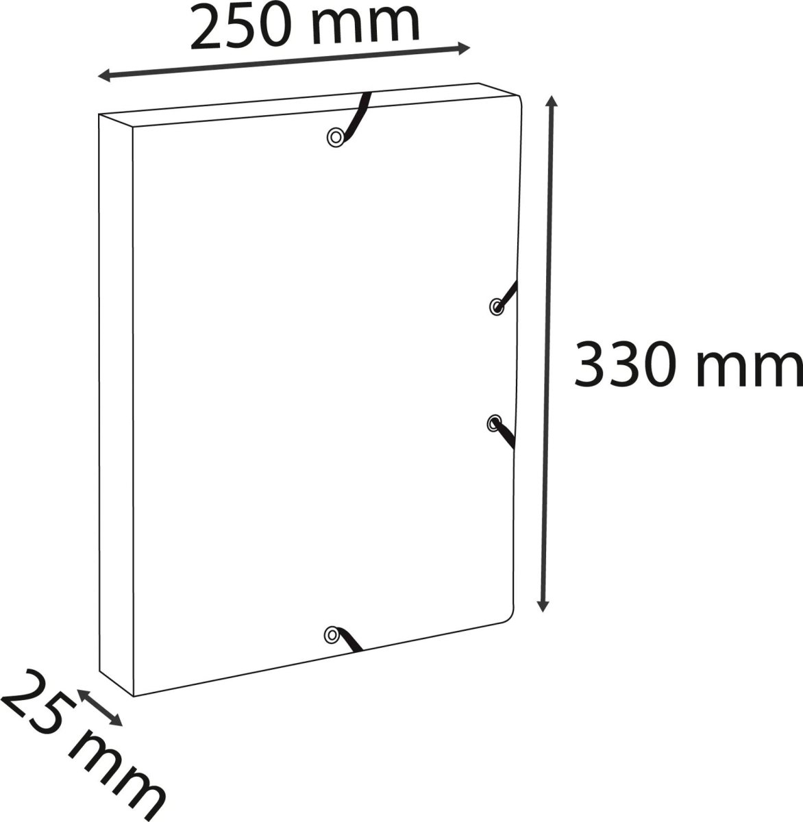 Exacompta Autentik Arkivboks, 25 mm, ass.