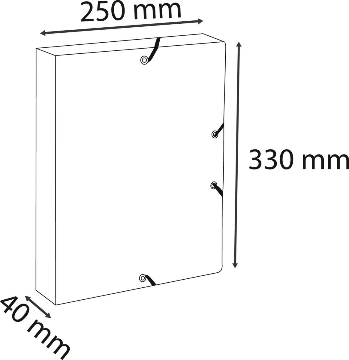 Exacompta Autentik Arkivboks, 40 mm, ass.