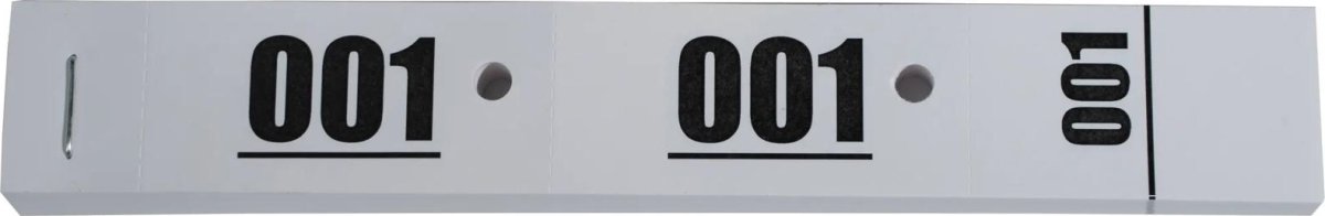 Exacompta Garderobemærker, 50 stk., hvid
