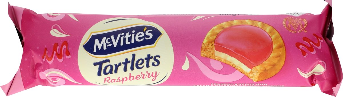 McVities Tartlets Raspberry, 100 g