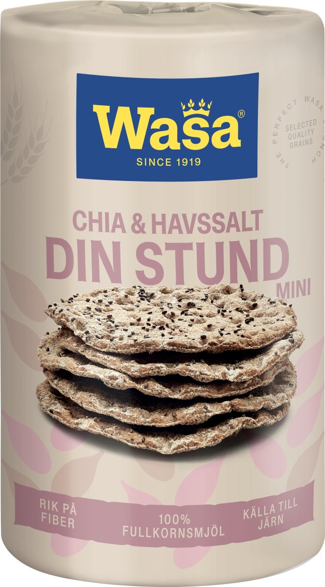 Wasa Din Stund Mini Chia og Havsalt, 270 g
