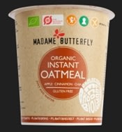 Madame Butterfly Øko havregrød Æble-Kanel, 55 g