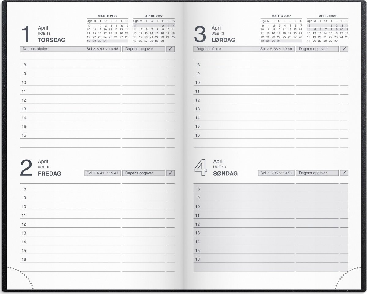 Mayland 2027 Noteringskalender, kunstskind