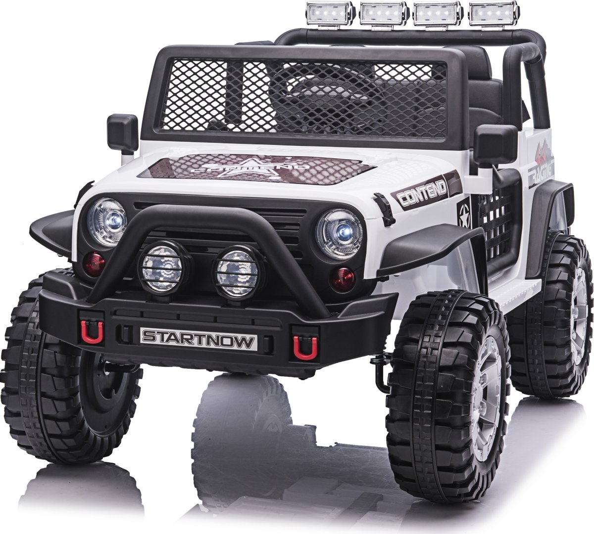 NORDIC PLAY Elbil Offroader 4x12,8V, hvid
