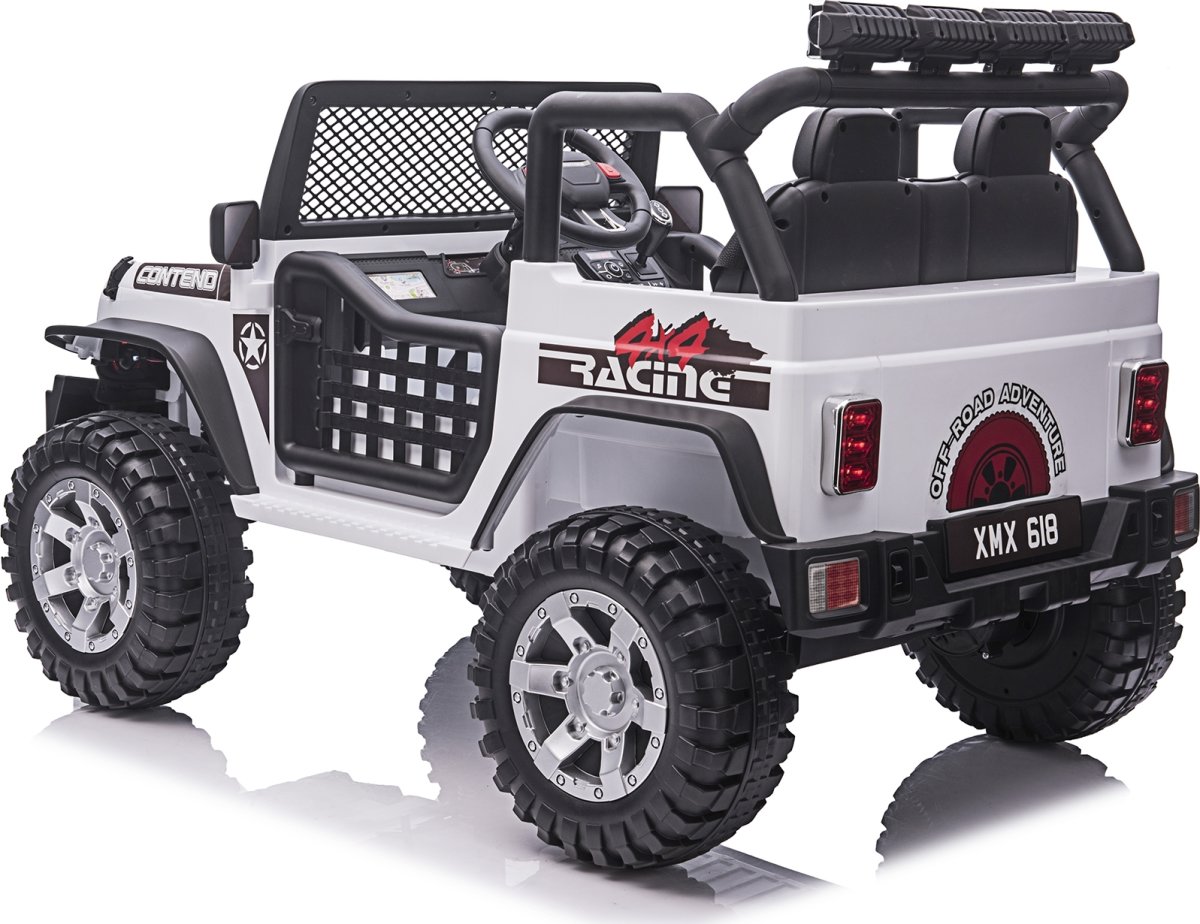 NORDIC PLAY Elbil Offroader 4x12,8V, hvid