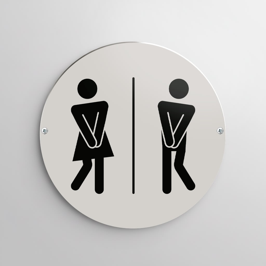 Skilt | Rund | Ø10 cm | M. huller