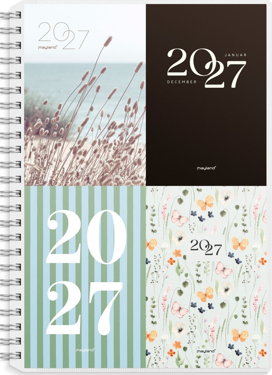 Mayland 2027 Ugekalender, højformat, 4 ill.