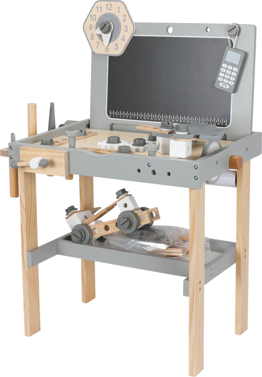 NORDIC PLAY Værktøjsbænk med tilbehør 77x55x34 cm