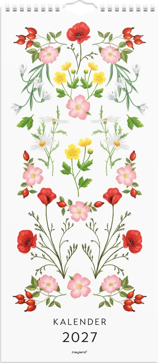 Mayland 2027 Vægkalender, blomster