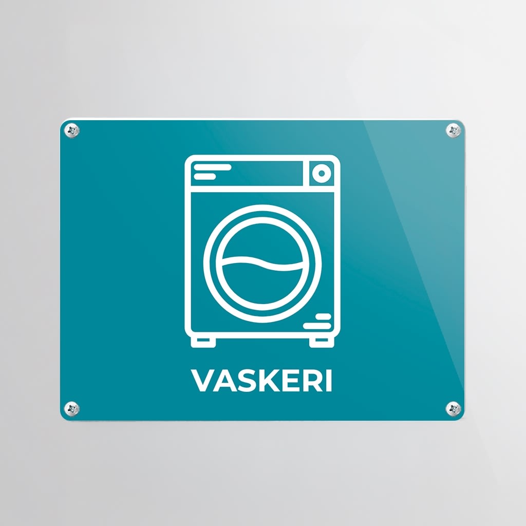 Skilt | Rektangel | 12 x 9 cm | M. huller