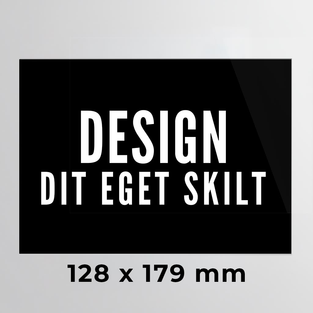 Skilt | Rektangel | 12,8 x 17,9 cm
