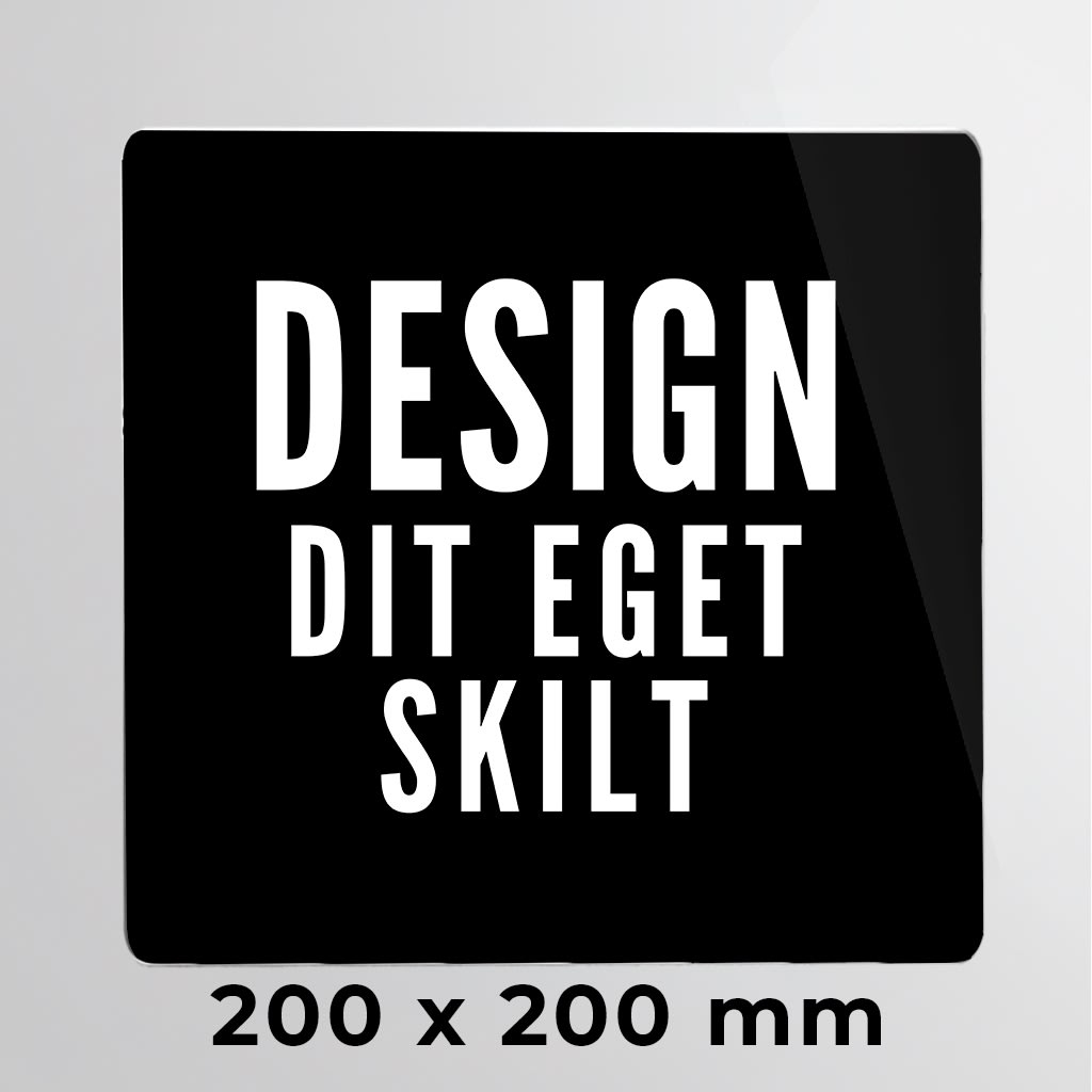 Skilt | Kvadrat | 20 x 20 cm