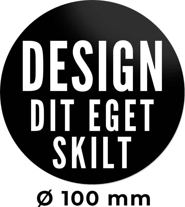 Skilt | Rund | Ø10 cm