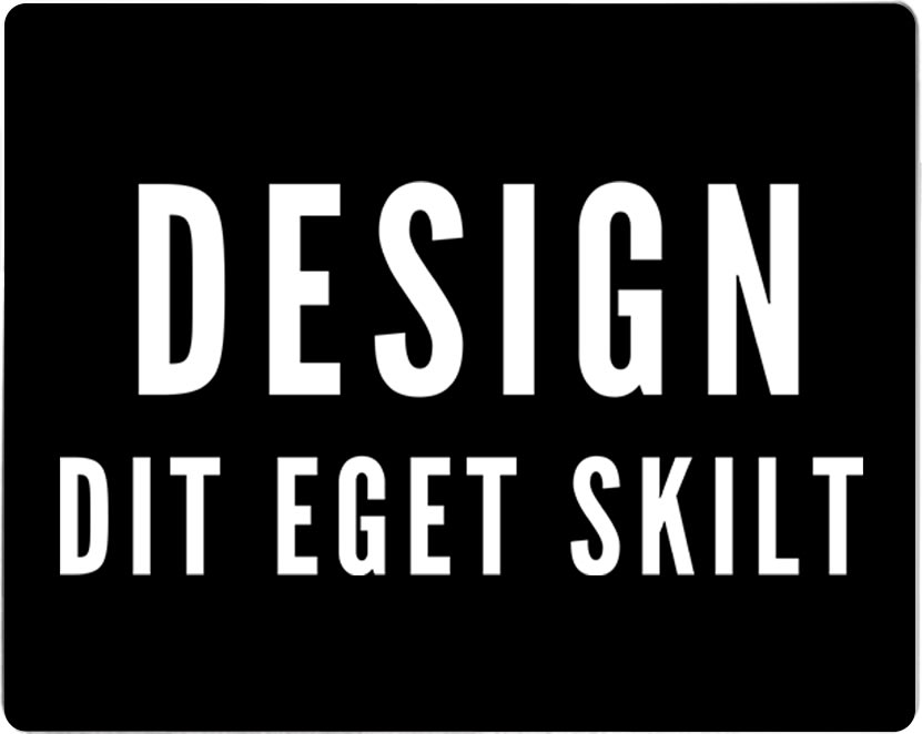 Skilt | Rektangel | 12 x 9 cm