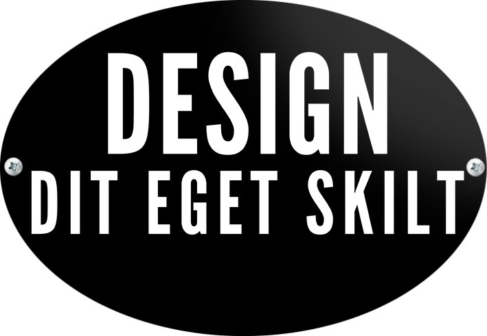 Skilt | Oval | 7 x 5 cm | M. huller