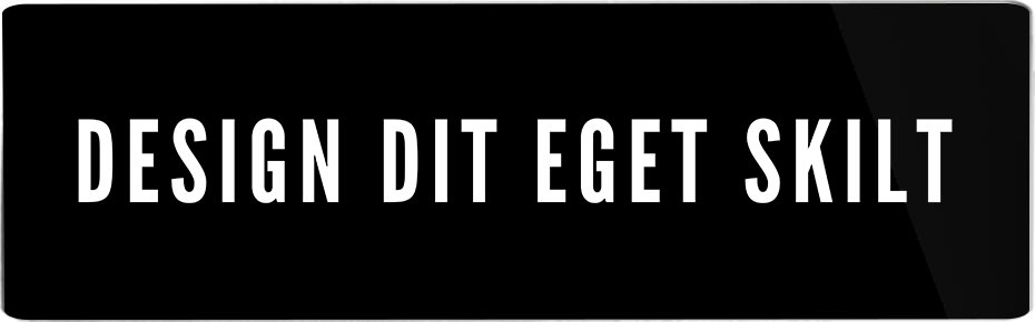 Skilt | Rektangel | 21 x 6,5 cm