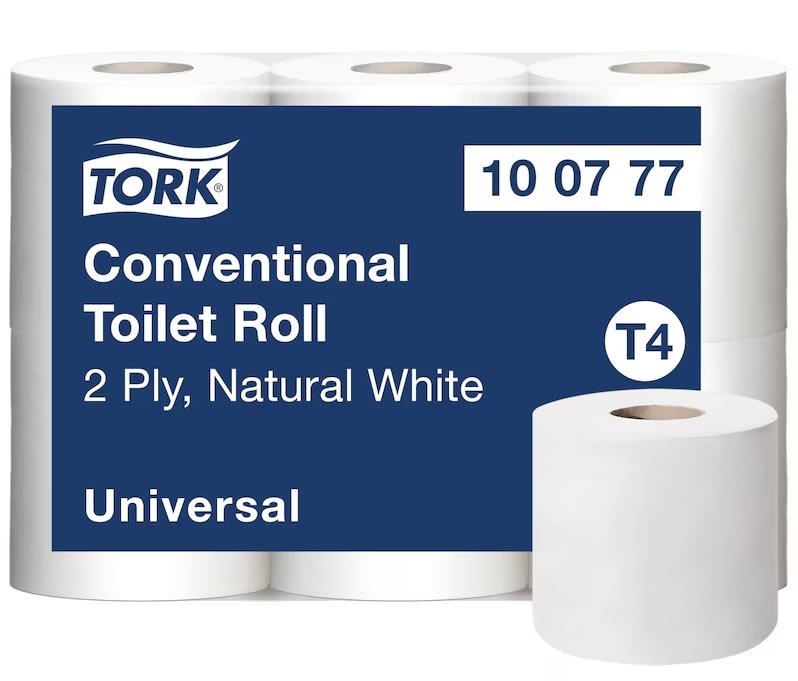 Tork T4 Universal Toiletpapir, 2-lag, 42 rl