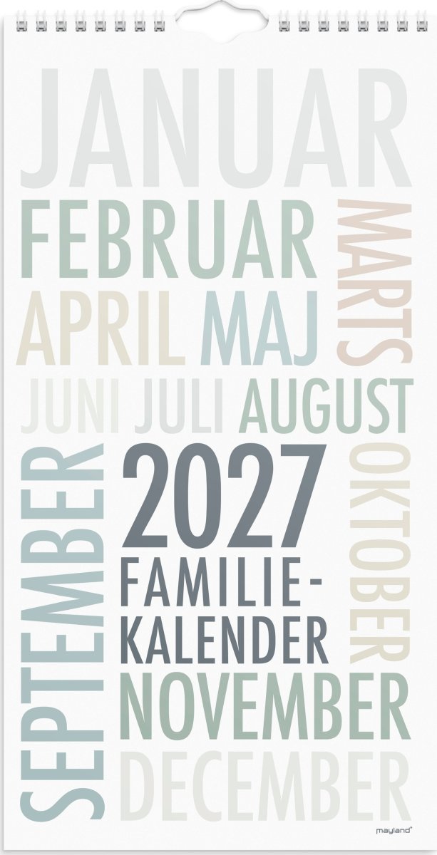 Mayland 2027 Vægkalender, TrendArt