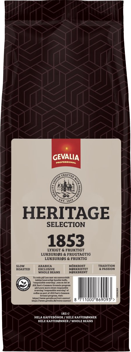 Gevalia 1853 Professional RA helbønner, 1000g