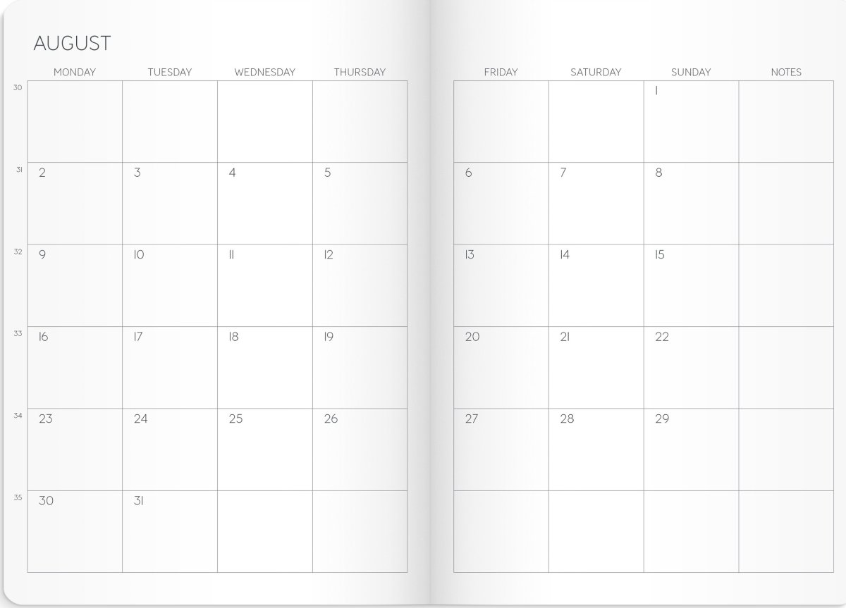 Mayland Kalender 2027, Monthly Planner