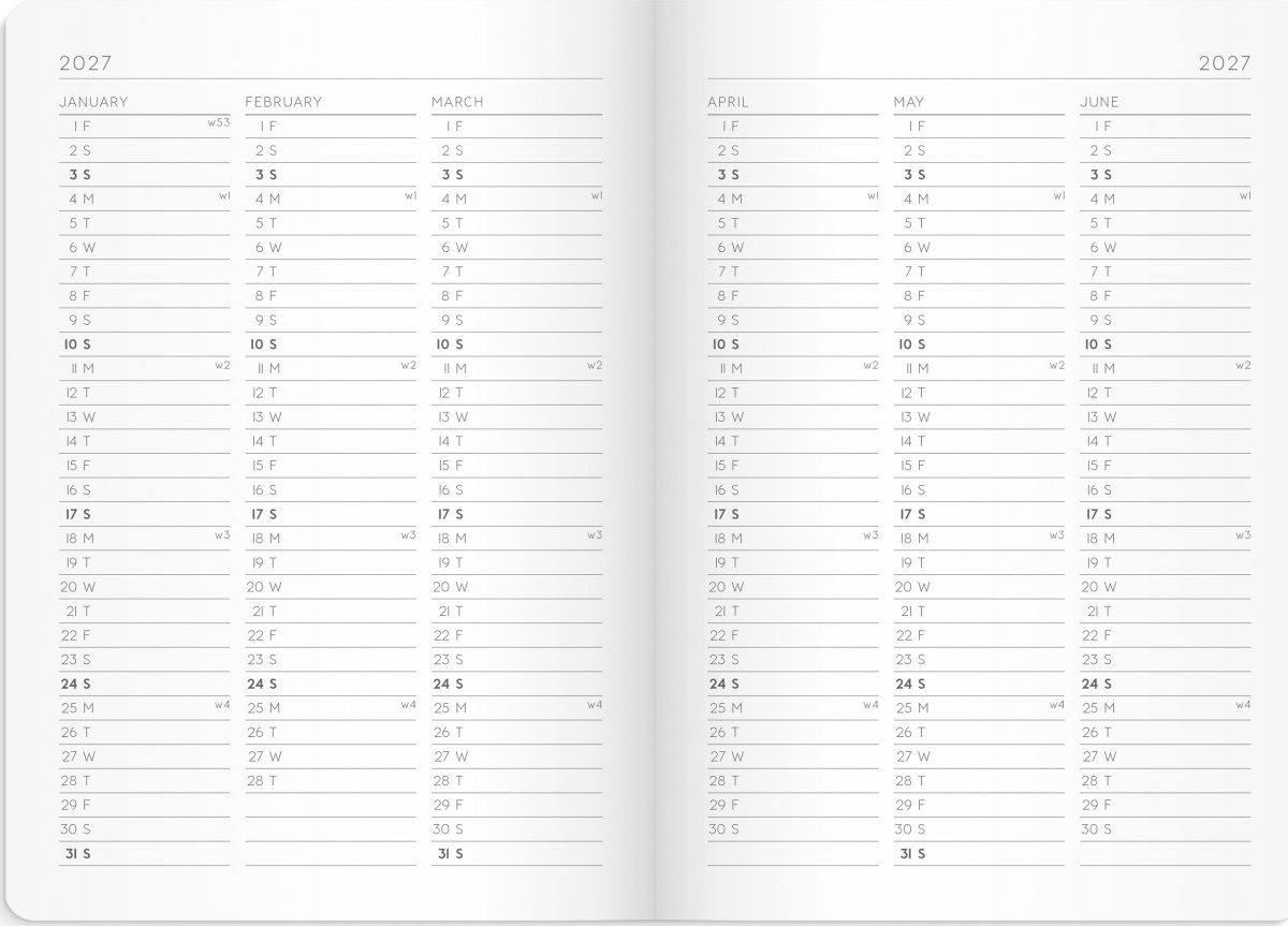 Mayland Kalender 2027, Monthly Planner