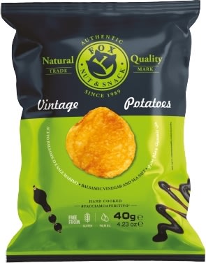 Vintage chips m Balsamico, Eddike og Havsalt, 40 g
