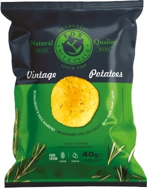 Vintage chips med Rosmarin og Havsalt, 40 g