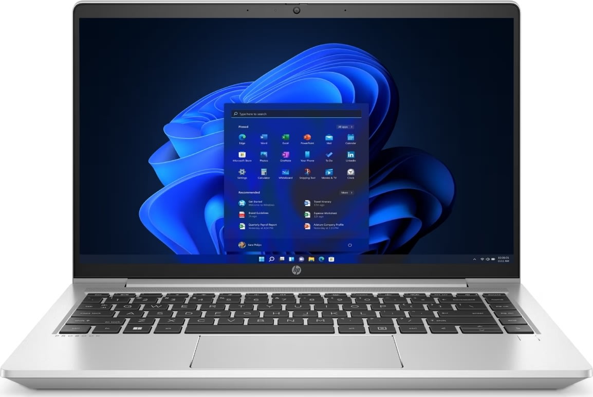 HP ProBook 445 G9 14” bærbar computer, sølv