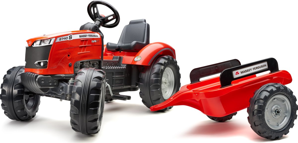 FALK Massey Ferguson traktor m/vogn, rød