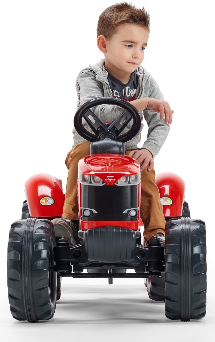 FALK Massey Ferguson traktor m/vogn, rød