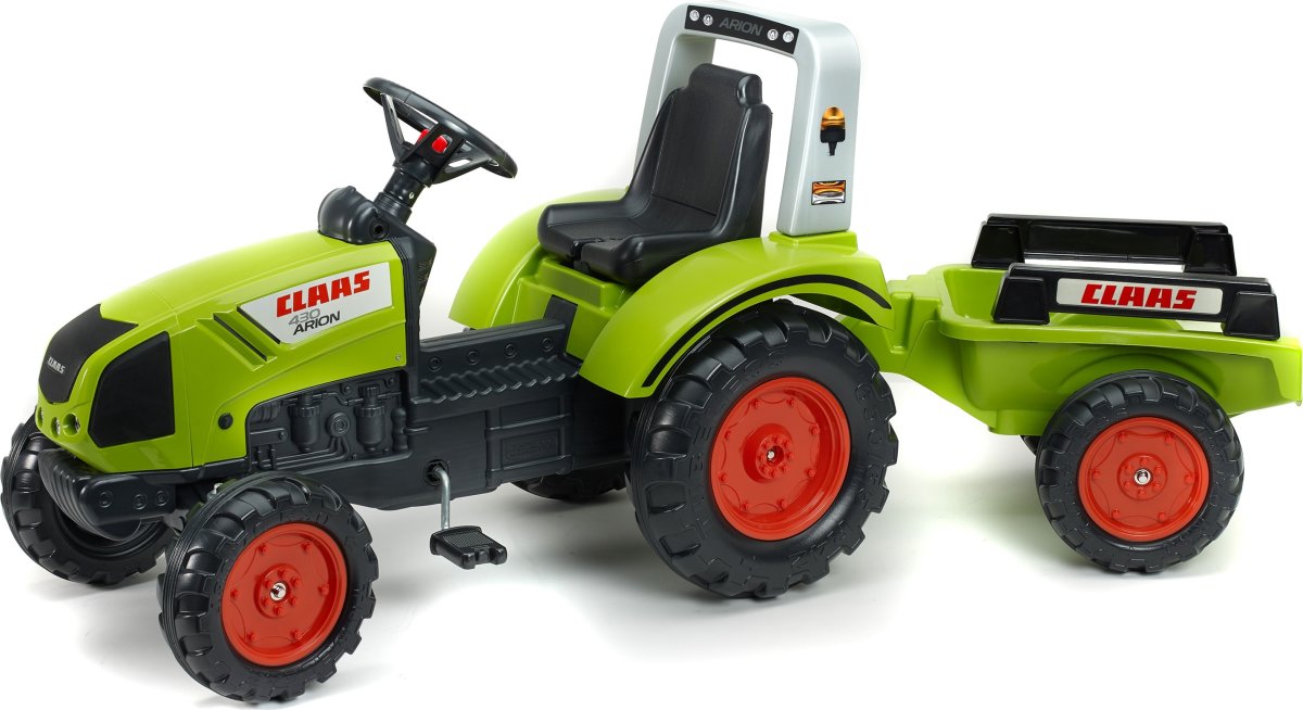 FALK Claas traktor m/vogn, grøn
