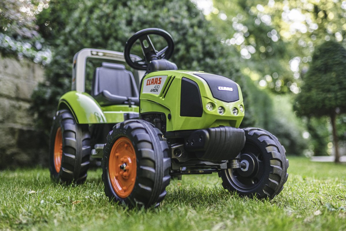 FALK Claas traktor m/vogn, grøn