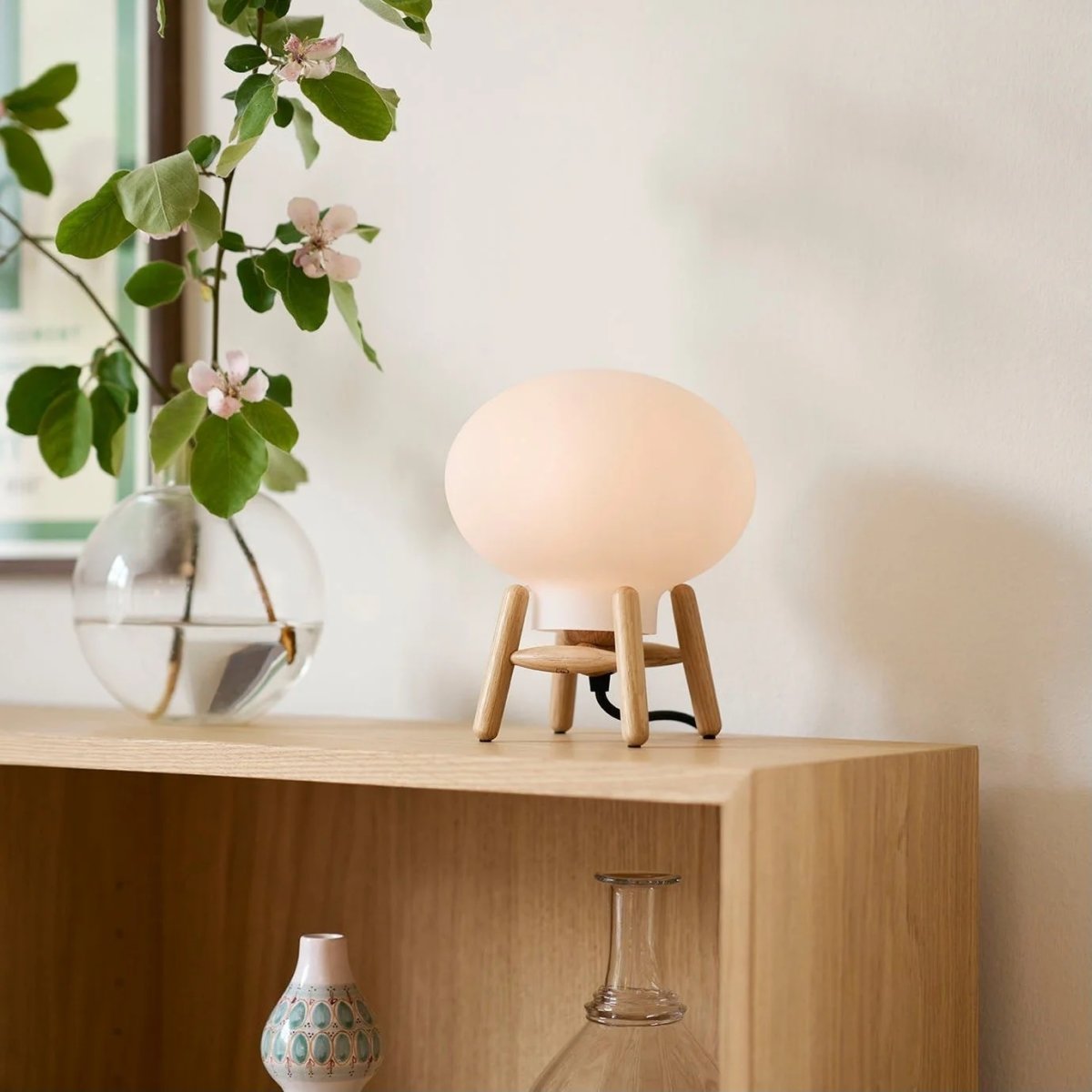 FDB Møbler U6 Hiti Mini Bordlampe, eg