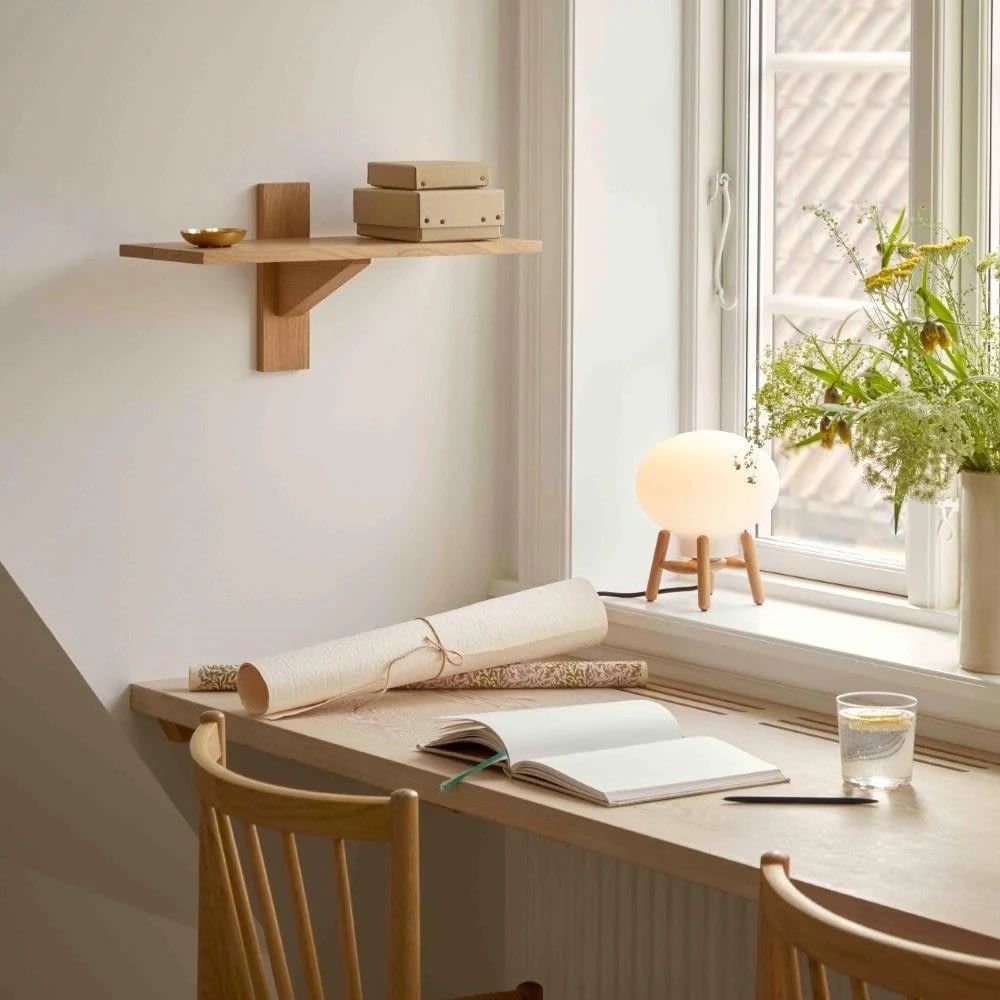 FDB Møbler U6 Hiti Mini Bordlampe, eg