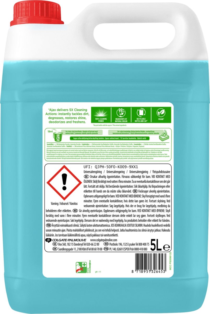 Ajax Original Universalrengøring, 5 L