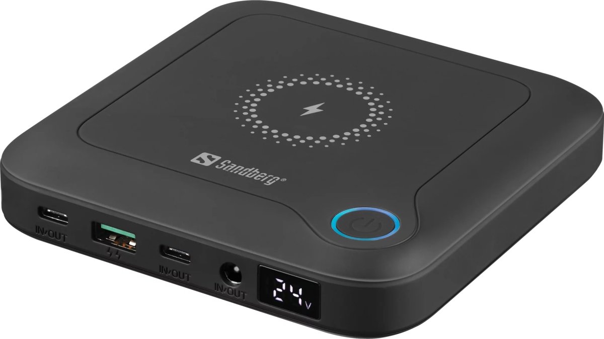 Sandberg All-in-1 Laptop Powerbank, 25000 mAh