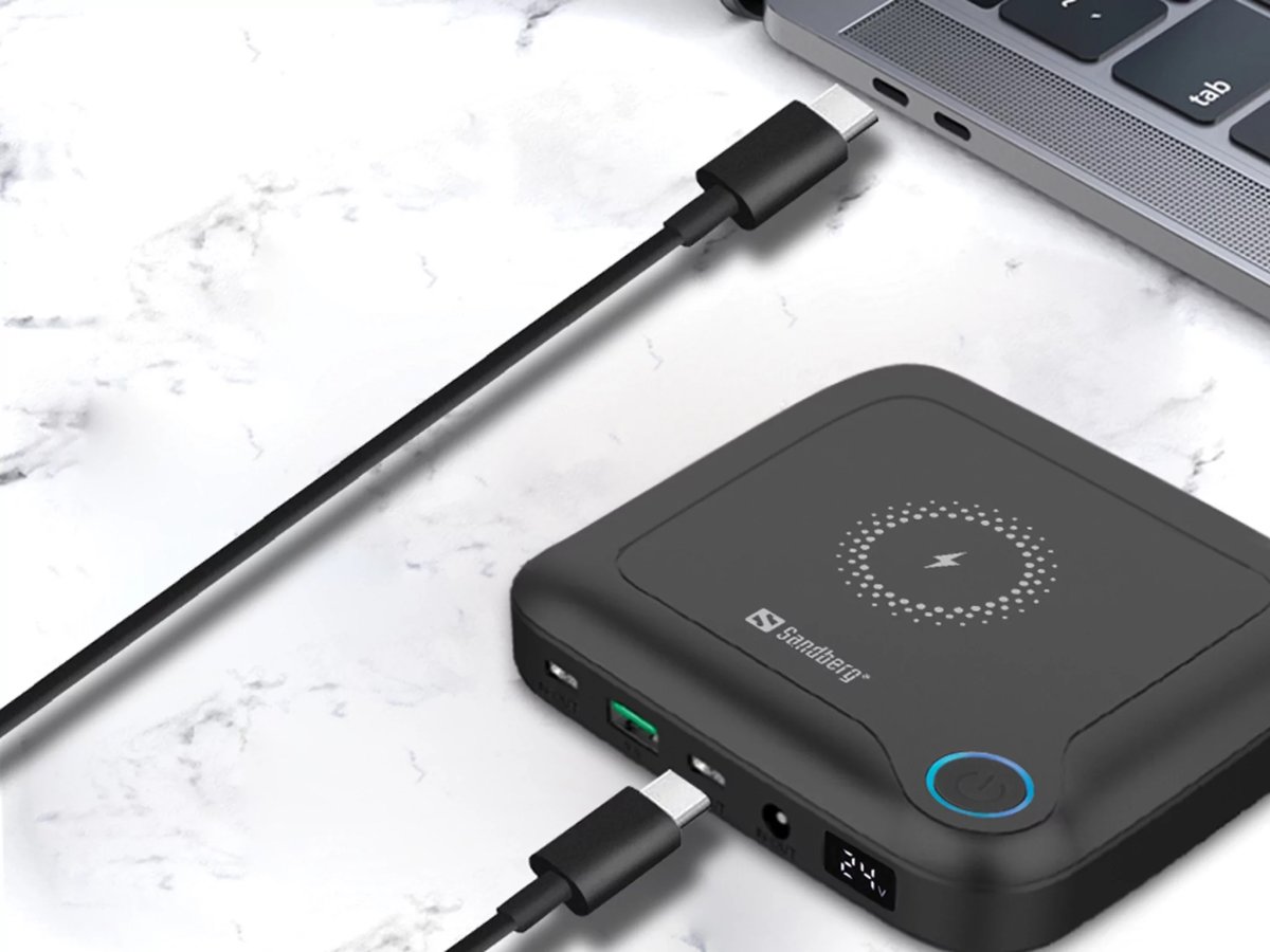 Sandberg All-in-1 Laptop Powerbank, 25000 mAh