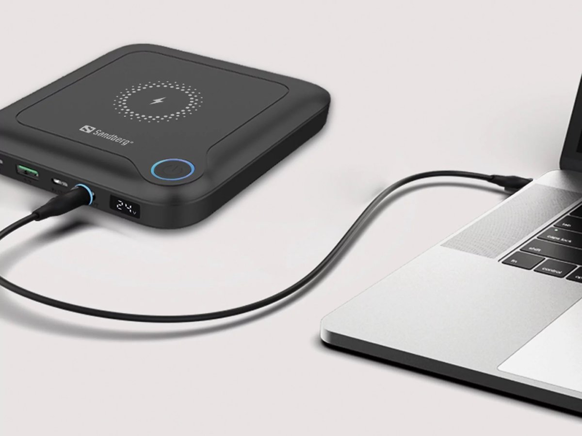 Sandberg All-in-1 Laptop Powerbank, 25000 mAh