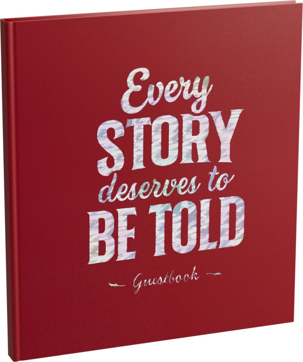 Exacompta Every Story Gæstebog, rød