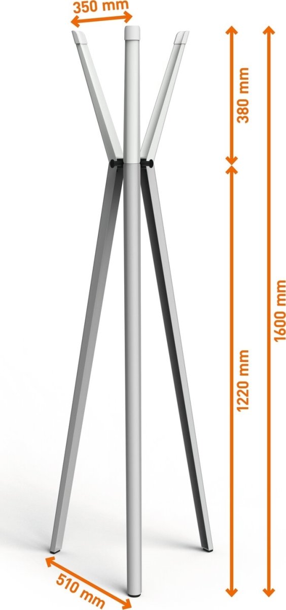 Durable Stumtjener m. 6 knager DURASTORE®, grå