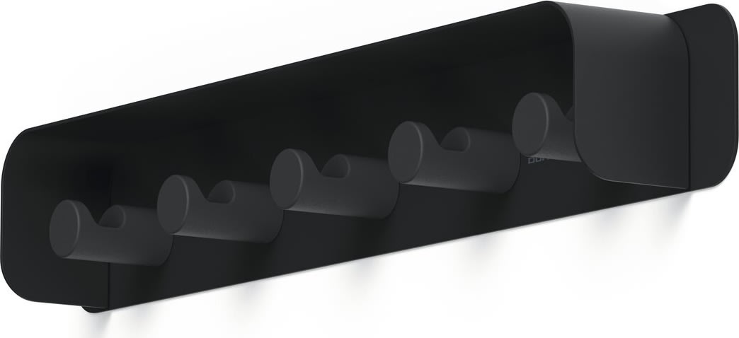 Durable Knagerække m. 5 knager DURASTORE®, sort