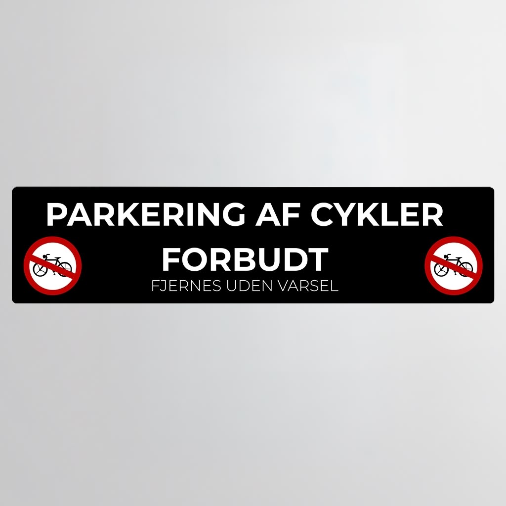 Skilt | Rektangel | 27 x 6,5 cm