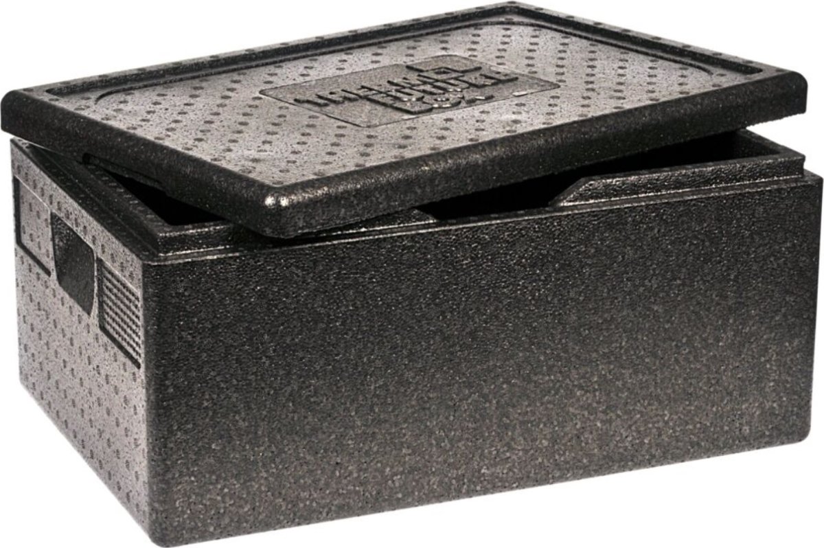Termokasse, 60x40x23cm, 30L, 1/1 GN, EPP, sort