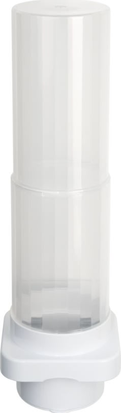 Vægdispenser, til Ø50-80 mm kopper, ABS/PP, hvid