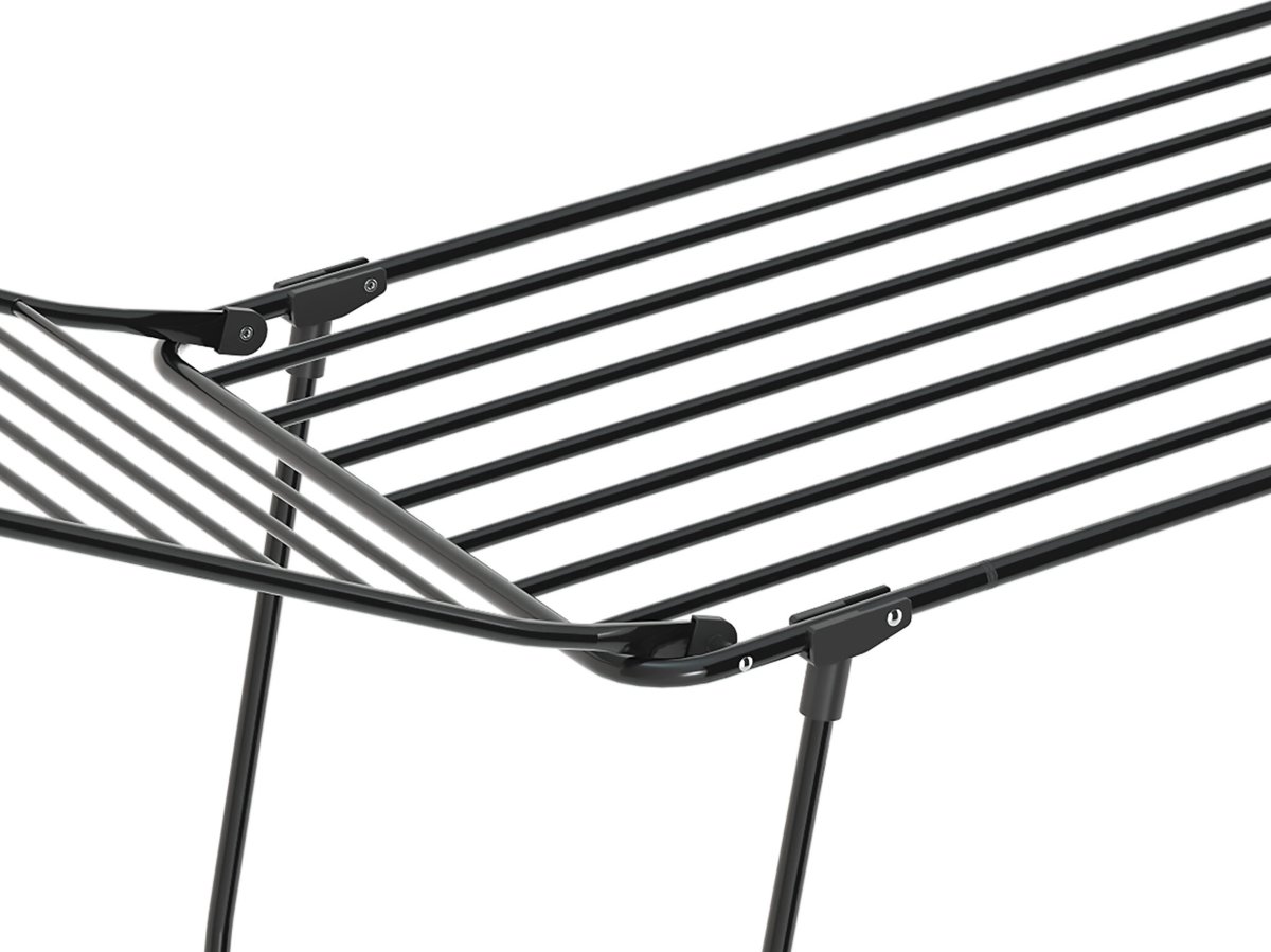 Tørrestativ, teleskop 195 - 260cm, Sort. 25m